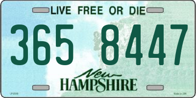 NH license plate 3658447