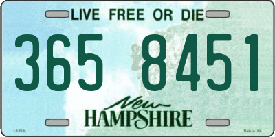 NH license plate 3658451