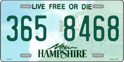 NH license plate 3658468