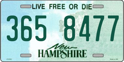 NH license plate 3658477