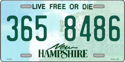 NH license plate 3658486