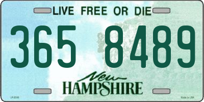 NH license plate 3658489