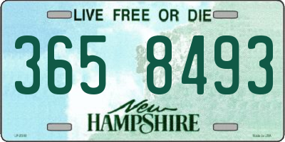 NH license plate 3658493