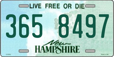 NH license plate 3658497