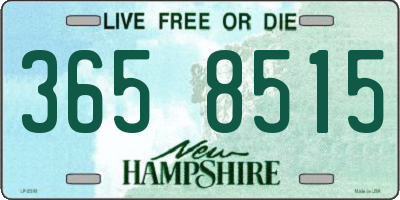 NH license plate 3658515