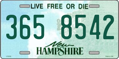NH license plate 3658542