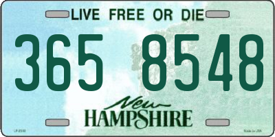 NH license plate 3658548