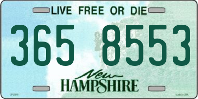 NH license plate 3658553