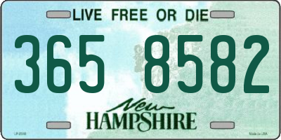 NH license plate 3658582