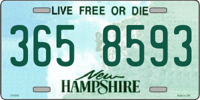 NH license plate 3658593