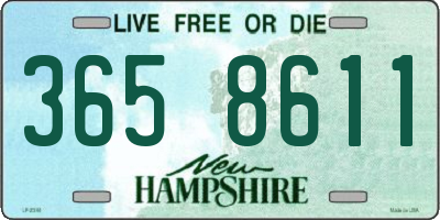 NH license plate 3658611