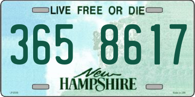 NH license plate 3658617