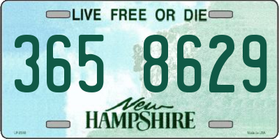 NH license plate 3658629