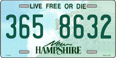 NH license plate 3658632