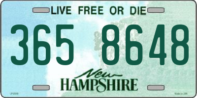 NH license plate 3658648