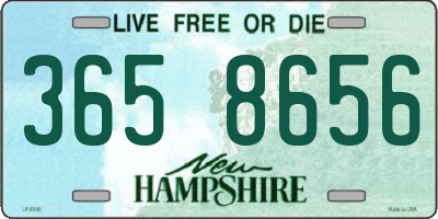 NH license plate 3658656