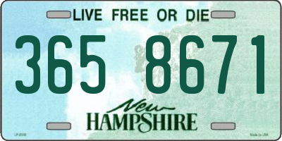 NH license plate 3658671