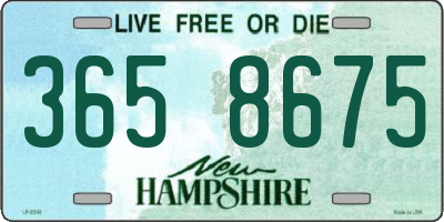 NH license plate 3658675