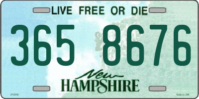 NH license plate 3658676