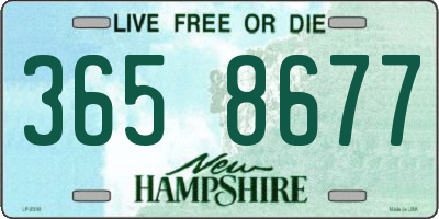 NH license plate 3658677