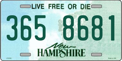 NH license plate 3658681