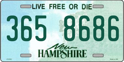 NH license plate 3658686