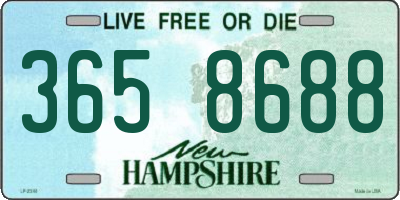 NH license plate 3658688