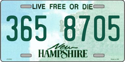 NH license plate 3658705