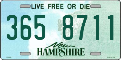 NH license plate 3658711