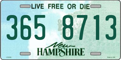 NH license plate 3658713