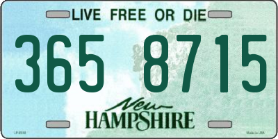 NH license plate 3658715