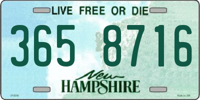 NH license plate 3658716