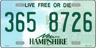NH license plate 3658726