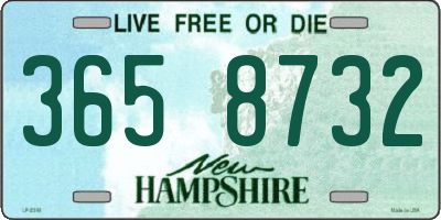 NH license plate 3658732