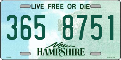 NH license plate 3658751