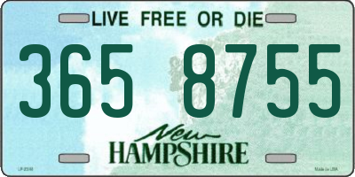 NH license plate 3658755