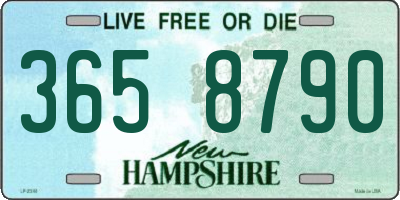 NH license plate 3658790