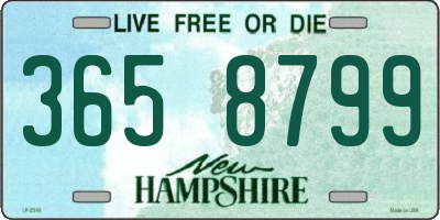 NH license plate 3658799