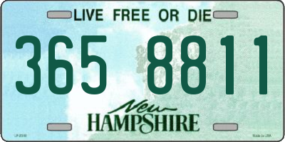 NH license plate 3658811