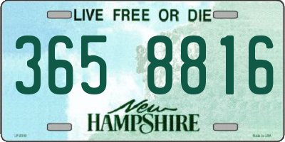 NH license plate 3658816