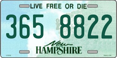 NH license plate 3658822