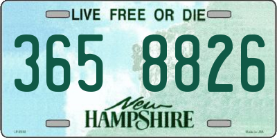 NH license plate 3658826