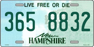 NH license plate 3658832