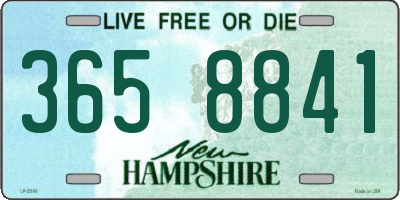 NH license plate 3658841
