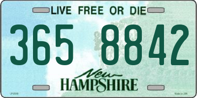 NH license plate 3658842