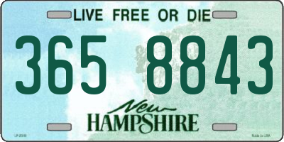 NH license plate 3658843