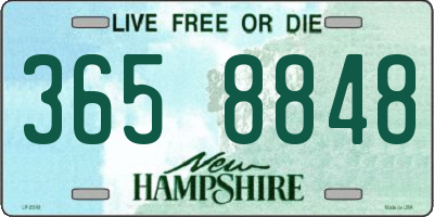 NH license plate 3658848