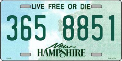 NH license plate 3658851