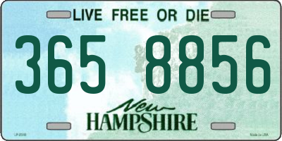 NH license plate 3658856