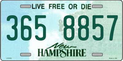 NH license plate 3658857